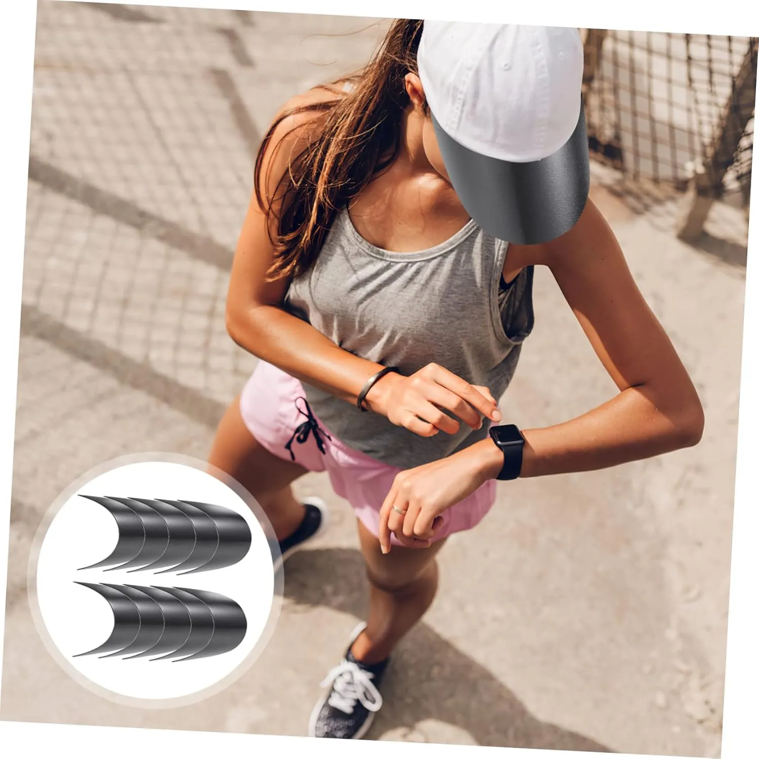 10pcs Peaked Cap Visor Sun Hat Caps Visor Womens Baseball Caps Visor for Hats for Women Sun Visor Sports