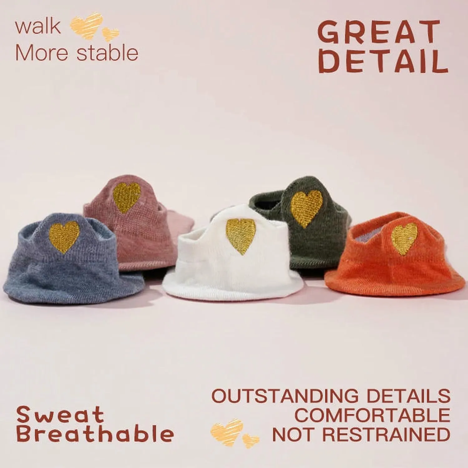 4 Pairs Women Fashion Soft Breathable Socks Casual Funny Ankle Socks
