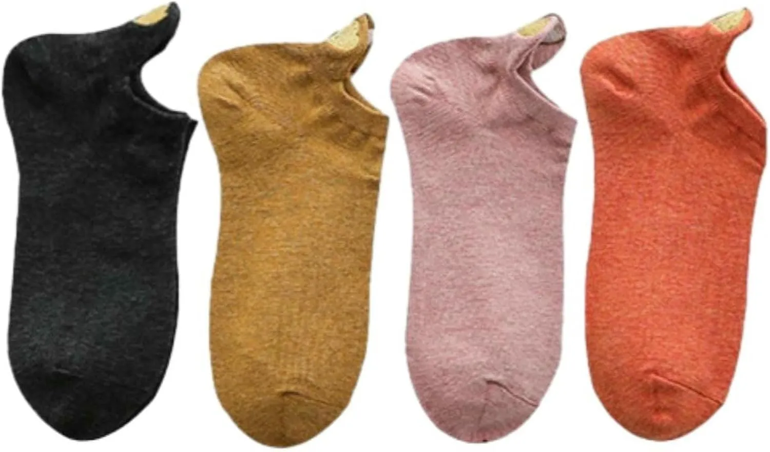 4 Pairs Women Fashion Soft Breathable Socks Casual Funny Ankle Socks