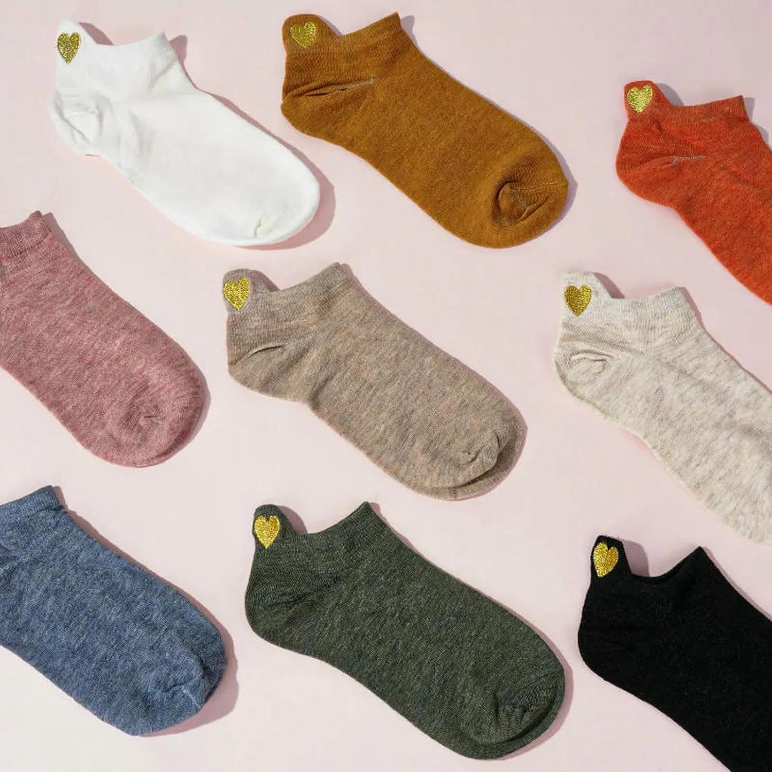 4 Pairs Women Fashion Soft Breathable Socks Casual Funny Ankle Socks