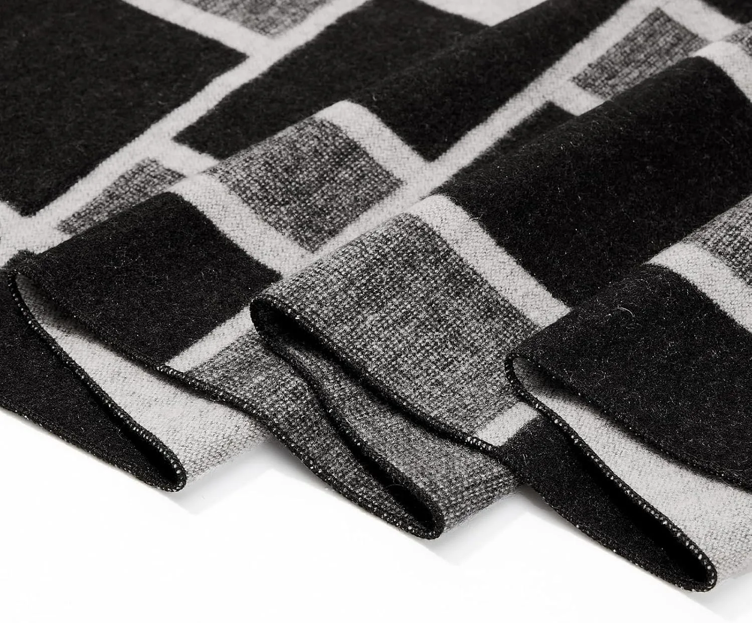 American Trends Men's Winter Wool Scarf Plaid Tassel Scarf for Fall and Winter Long Soft Knit Fashion Classic Neck Scarves
