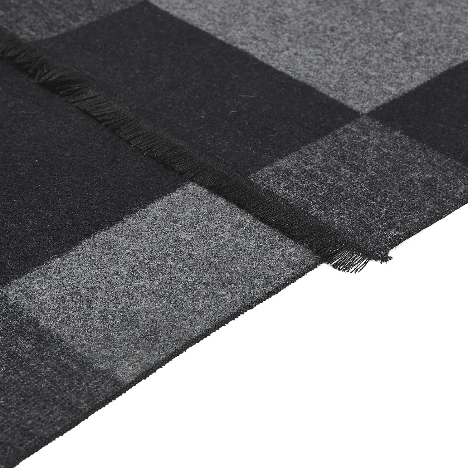 American Trends Men's Winter Wool Scarf Plaid Tassel Scarf for Fall and Winter Long Soft Knit Fashion Classic Neck Scarves