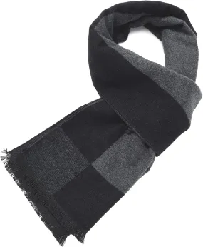 American Trends Men's Winter Wool Scarf Plaid Tassel Scarf for Fall and Winter Long Soft Knit Fashion Classic Neck Scarves