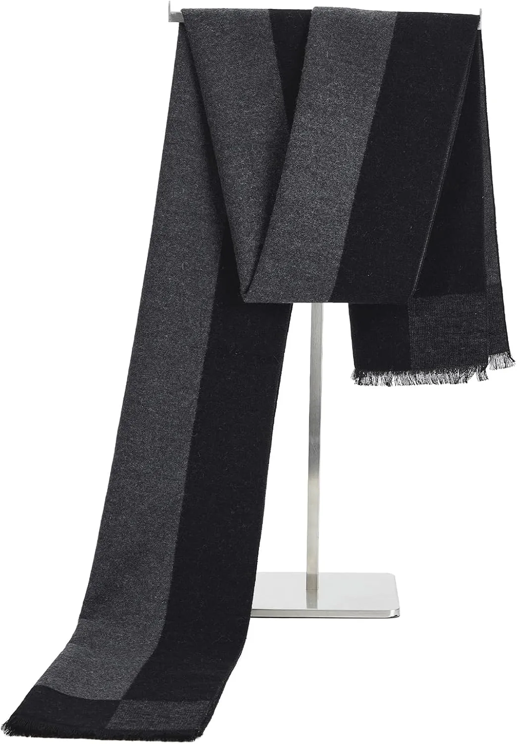 American Trends Men's Winter Wool Scarf Plaid Tassel Scarf for Fall and Winter Long Soft Knit Fashion Classic Neck Scarves