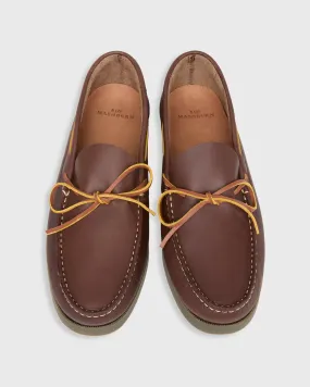 Camp Moccasin in Dark Brown Leather