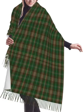 Corcoran Of Sherbrooke Clan Family Tartan Imitation Cashmere Tassel Scarf Winter Scarf Autumn Softest Classic Warm