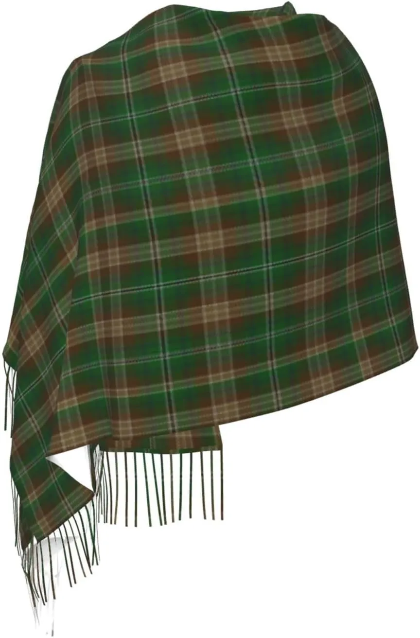 Corcoran Of Sherbrooke Clan Family Tartan Imitation Cashmere Tassel Scarf Winter Scarf Autumn Softest Classic Warm