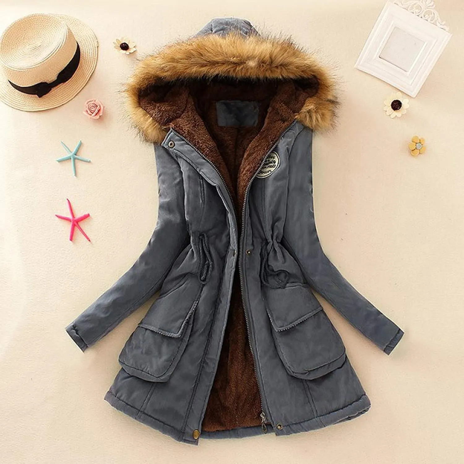COTECRAM Winter Coats for Women Warm Faux Fur Coat Fashion Cropped Puffer Jackets for Evening Dresses Formal Fuzzy Cardigans