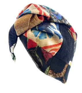 Dolce & Gabbana Turban Headpiece with Patchwork Detail-Adult S