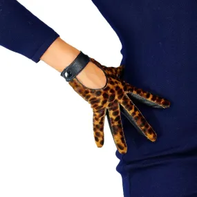 DooWay Leather Driving Gloves for Women Genuine Sheepskin Cosplay Costume Motorcycle Gloves
