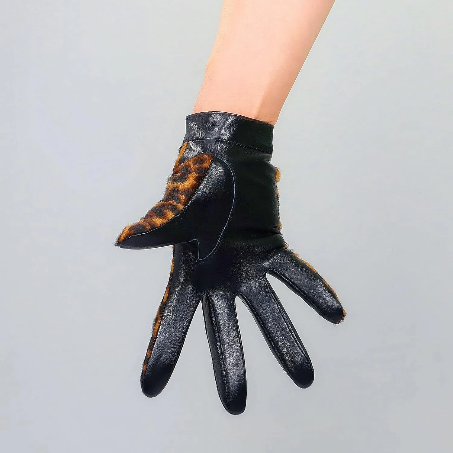 DooWay Leather Driving Gloves for Women Genuine Sheepskin Cosplay Costume Motorcycle Gloves
