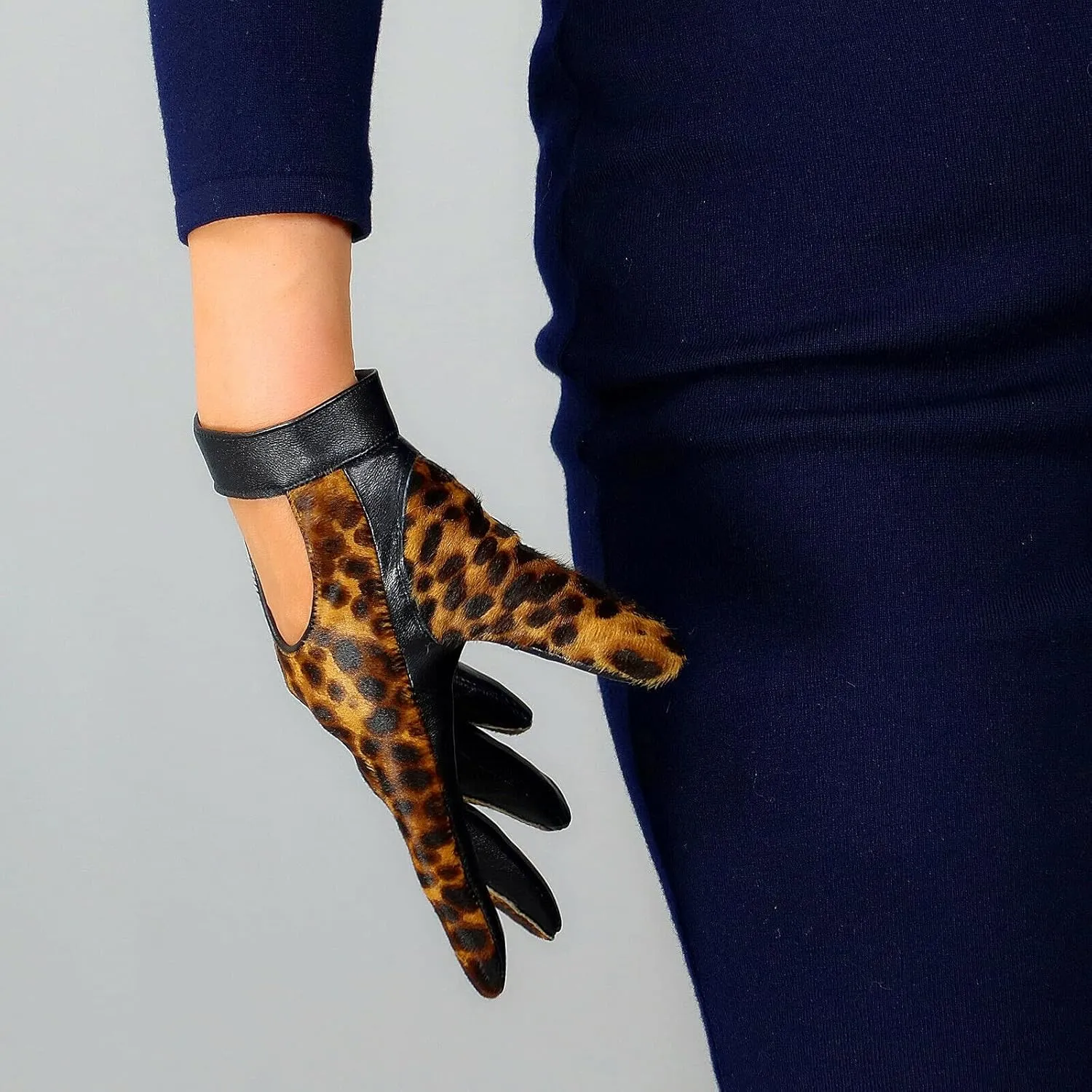 DooWay Leather Driving Gloves for Women Genuine Sheepskin Cosplay Costume Motorcycle Gloves