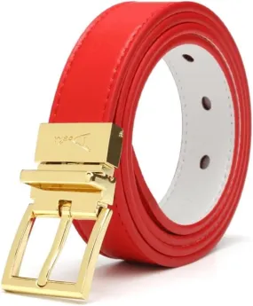 DOSHI Square Reversible Belt - Ultra Premium Quality Vegan Leather Belt - Casual and Formal Wear - Unique Belt for Women