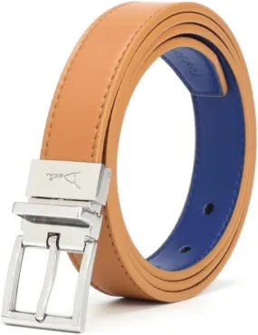 DOSHI Square Reversible Belt - Ultra Premium Quality Vegan Leather Belt - Casual and Formal Wear - Unique Belt for Women