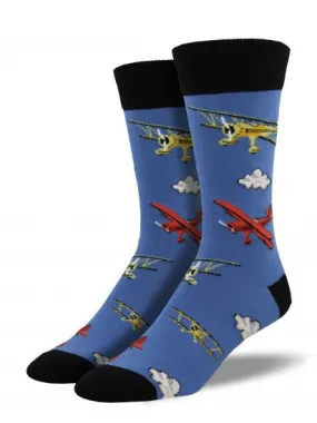 Flying Biplanes Socks (Men's)