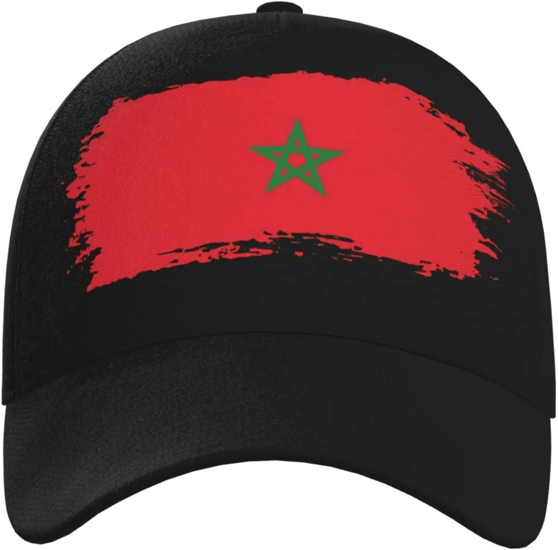 Funny Morocco Flag Flat Hat Morocco Baseball Hat for Women Men Sun Hat Funny Hats