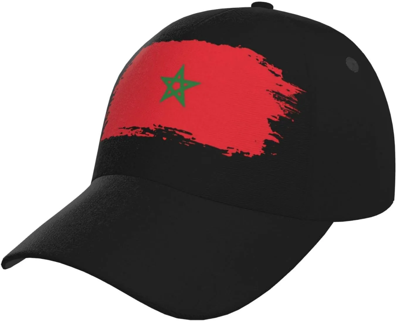 Funny Morocco Flag Flat Hat Morocco Baseball Hat for Women Men Sun Hat Funny Hats