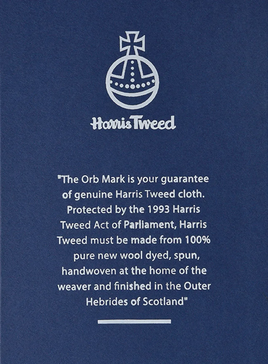 Harris Tweed Rope Blue Newsboy Cap