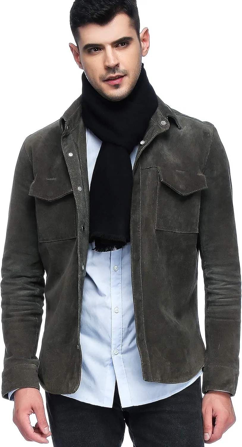 HOYAYO Mens Classic Warm Long Winter Scarf