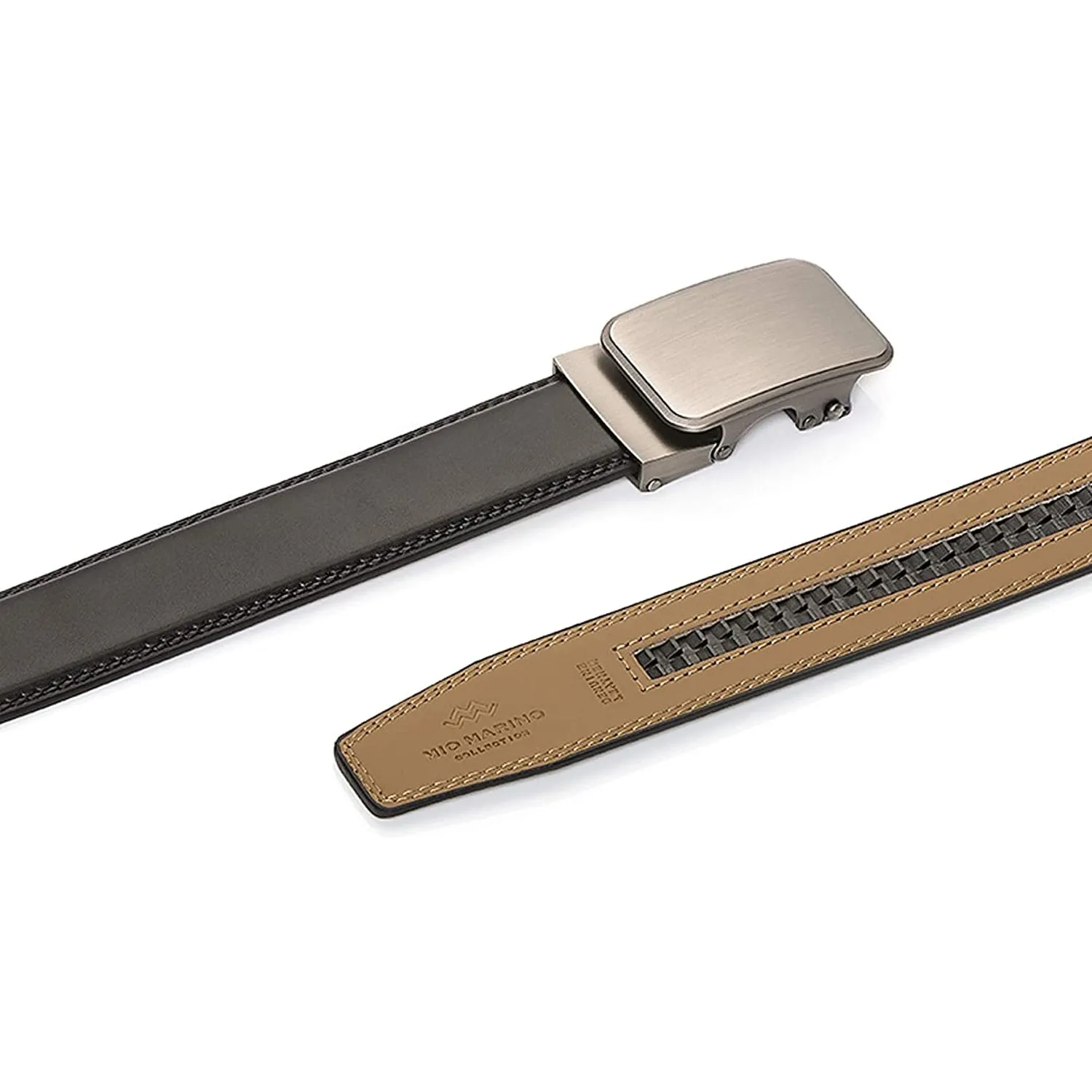 Mens Premium Leather Ratchet  Belt | 1.5” Wide | Loop - Mahogany