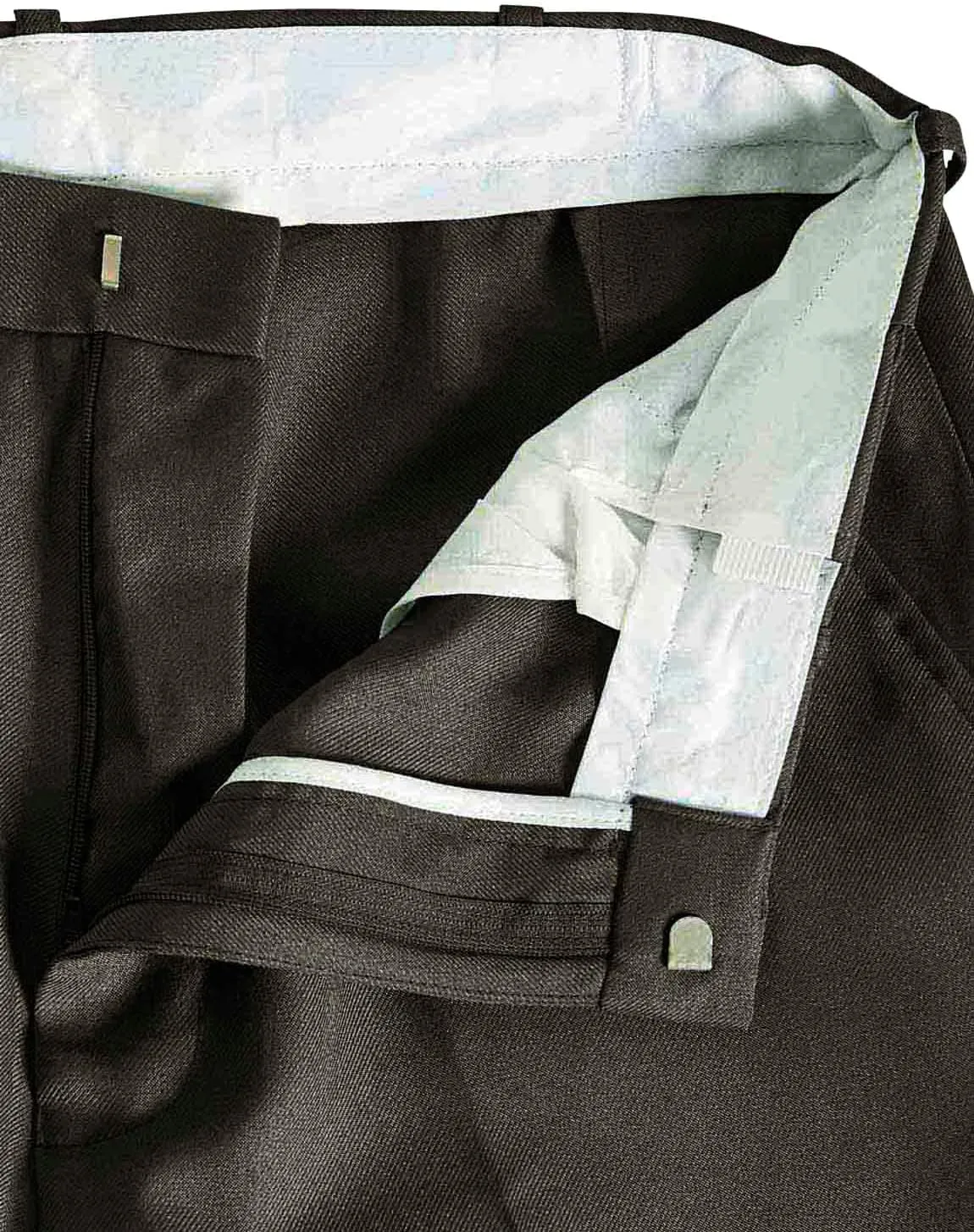 Men's Premium Smart Pants for Officework Stretch Waist Band - Pleated Formal Dress Slacks (Standard and Big & Tall)