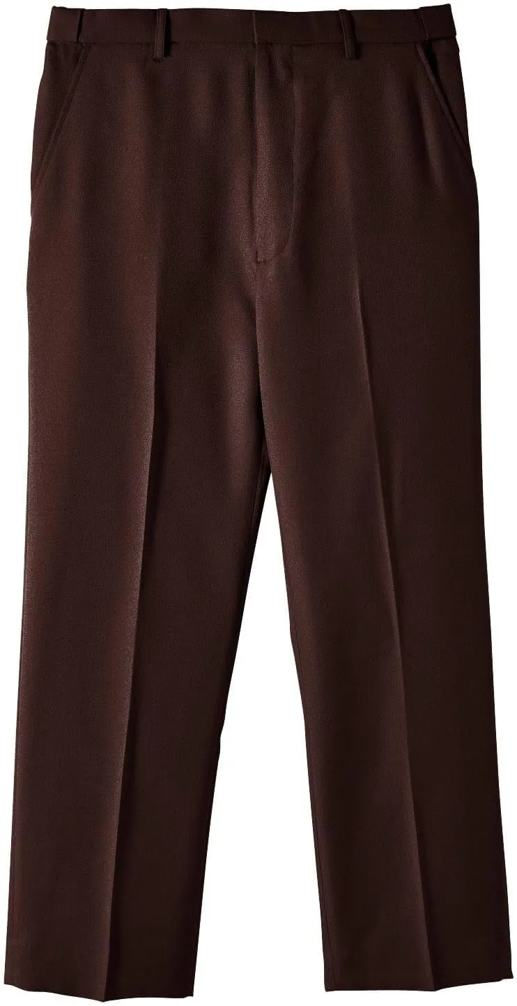 Men's Premium Smart Pants for Officework Stretch Waist Band - Pleated Formal Dress Slacks (Standard and Big & Tall)