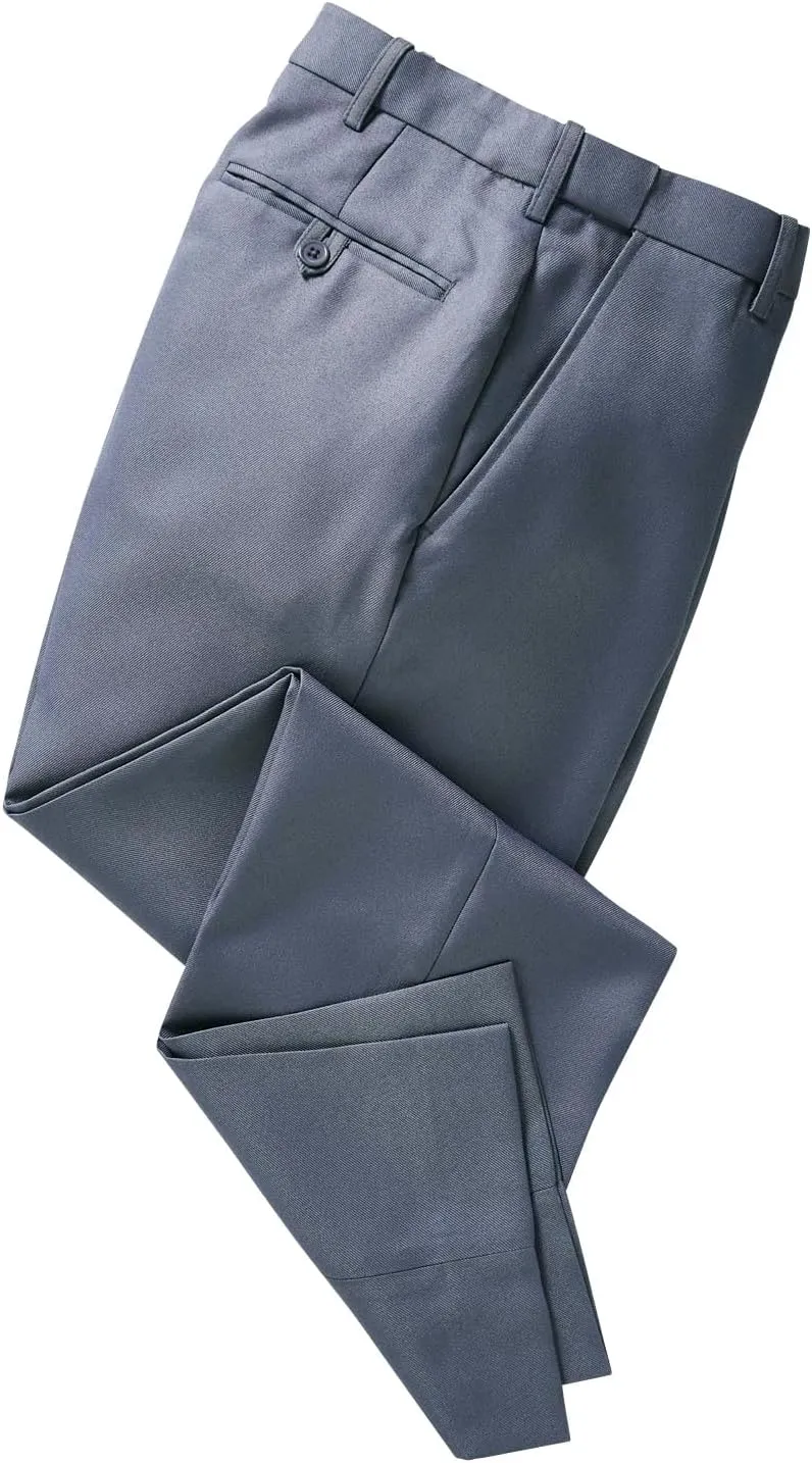 Men's Premium Smart Pants for Officework Stretch Waist Band - Pleated Formal Dress Slacks (Standard and Big & Tall)