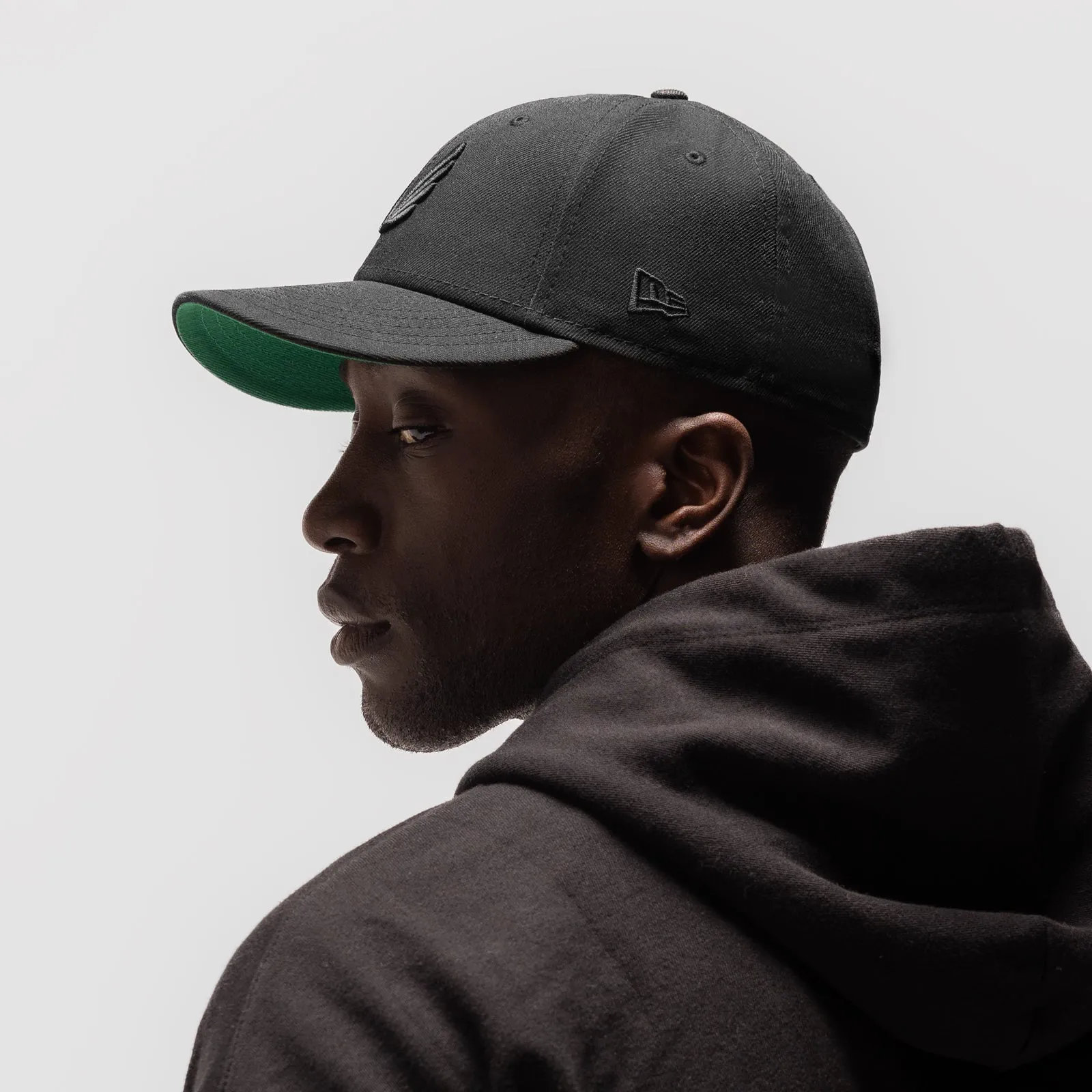 New Era® 59Fifty® Low Profile Hat - Black/Black "Wings"