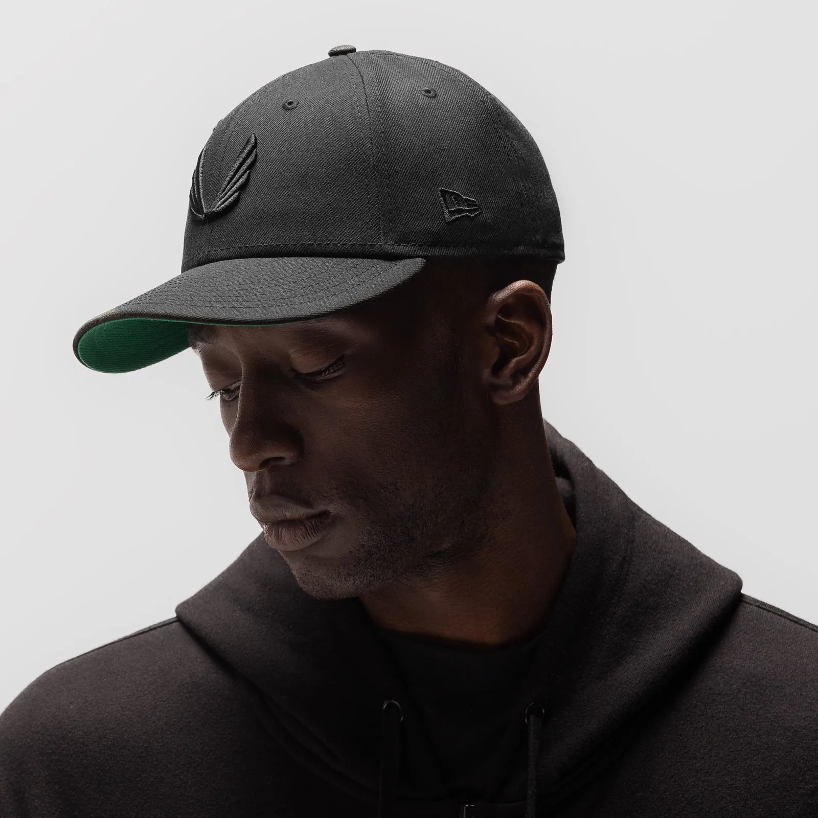 New Era® 59Fifty® Low Profile Hat - Black/Black "Wings"