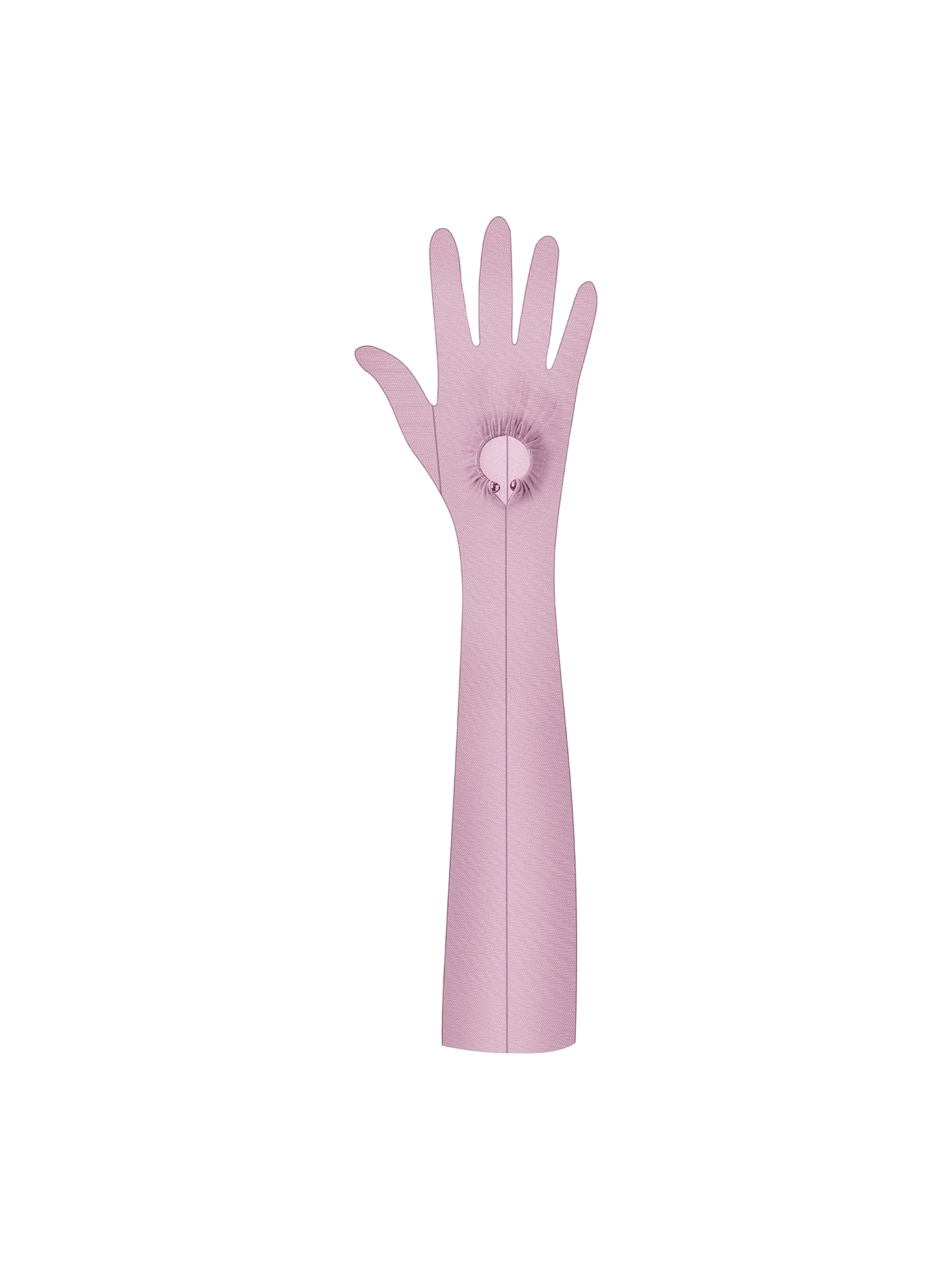 Nirvana Pink Long Gloves