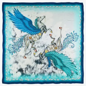 Pegasus Silk Chiffon Scarf