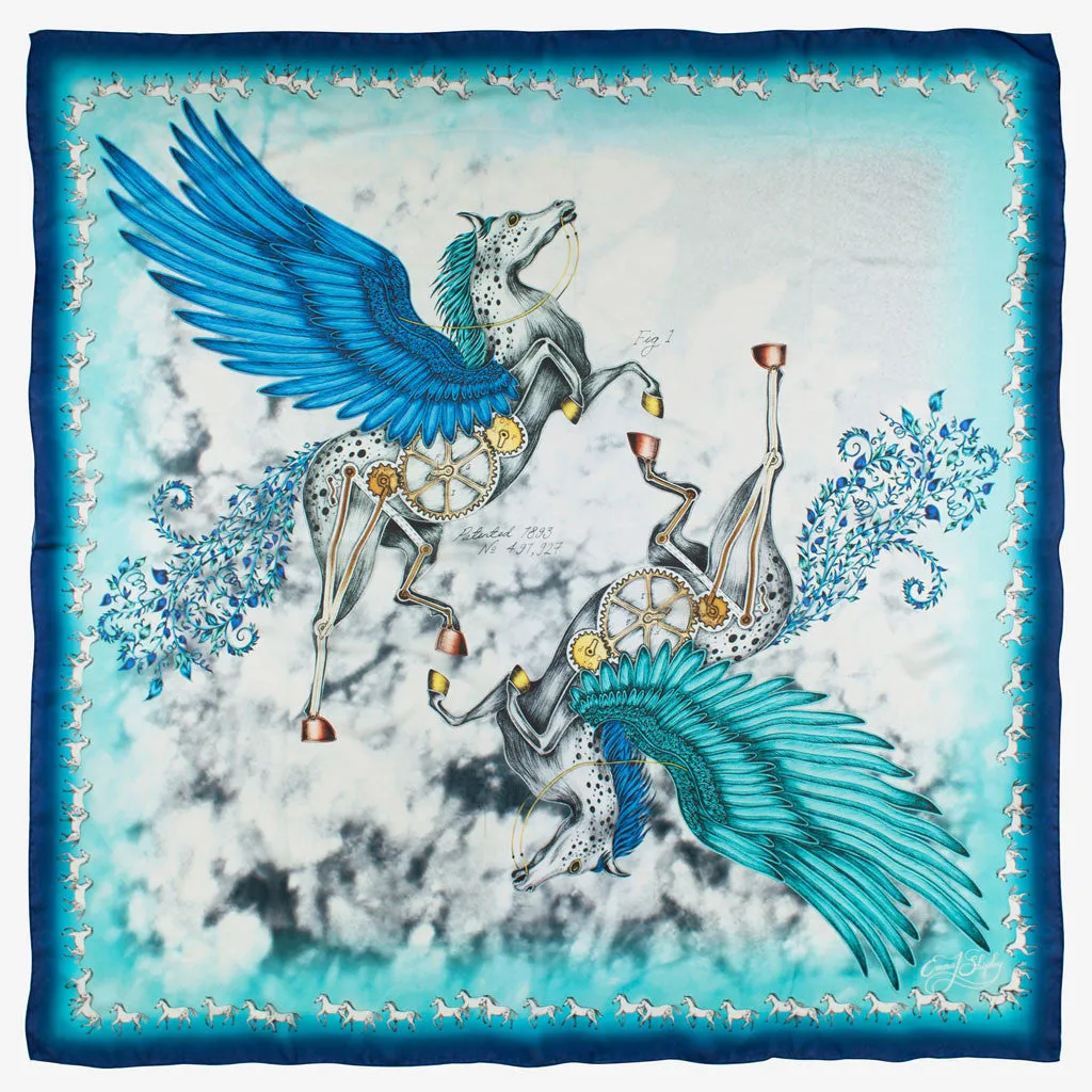 Pegasus Silk Chiffon Scarf