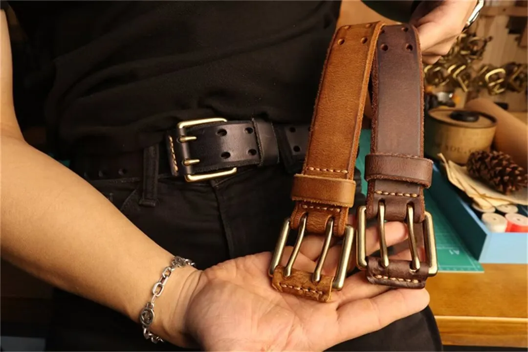 Premium Cowskin Belt with Elegant Buckle