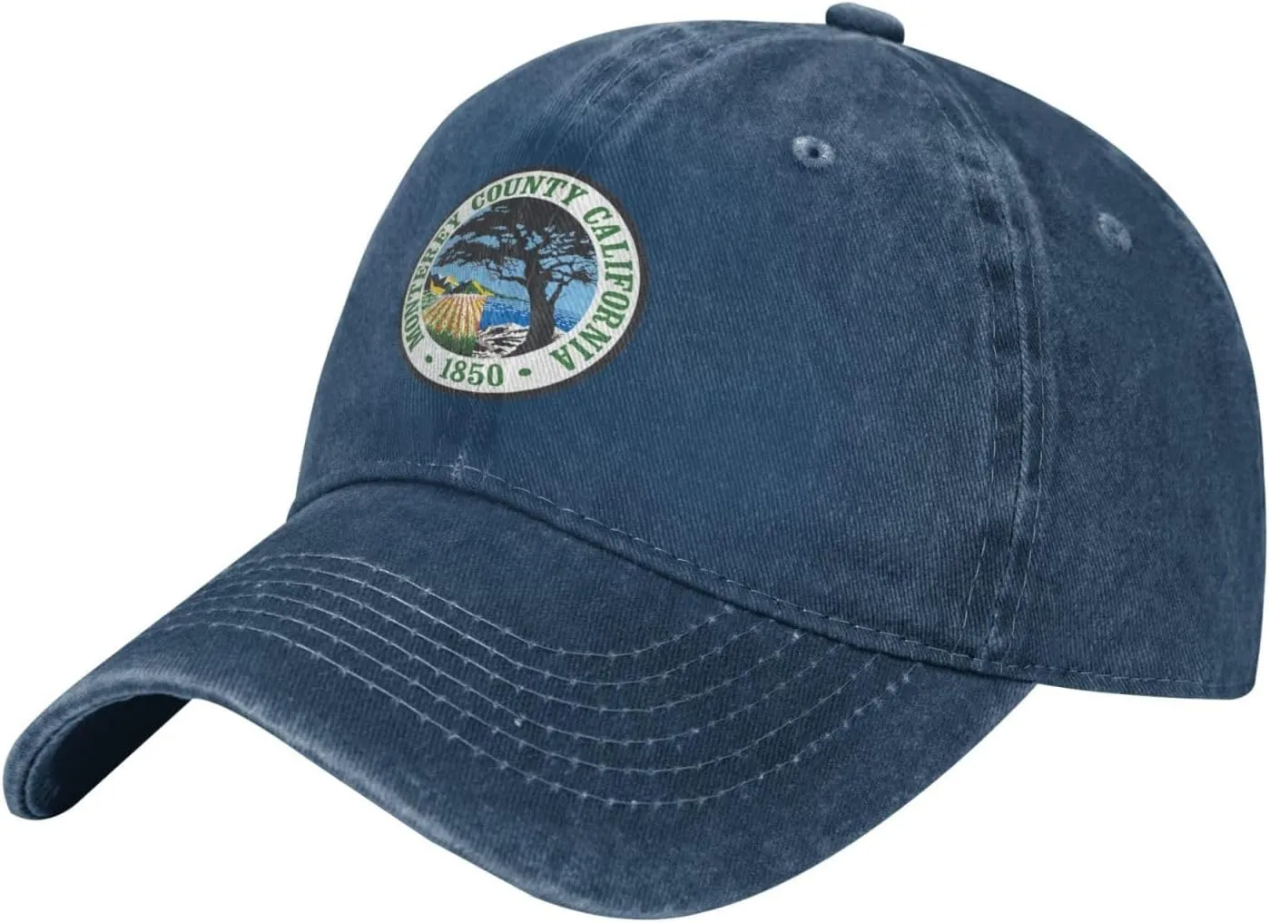 Seal of Monterey County, California Baseball Cap for Men Women Vintage Trucker Hat Golf Hats Dad Hat