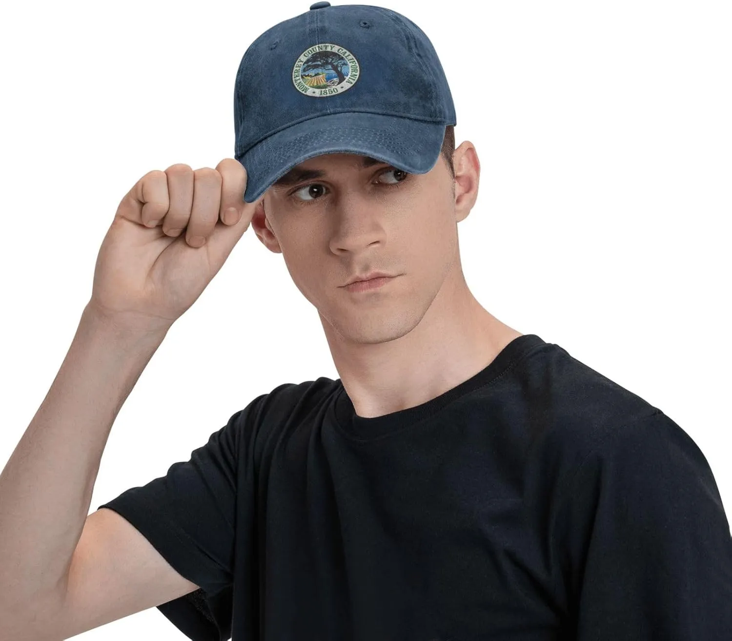 Seal of Monterey County, California Baseball Cap for Men Women Vintage Trucker Hat Golf Hats Dad Hat