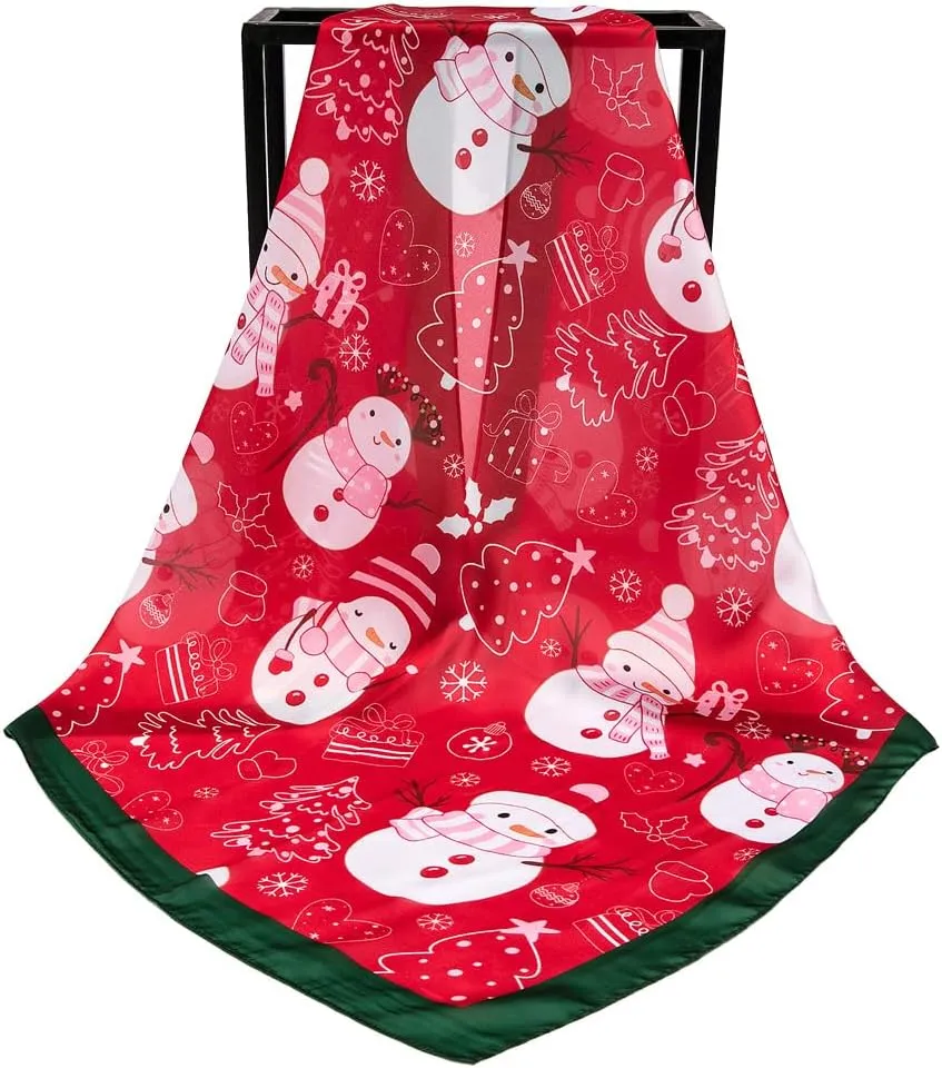 Silk Like Scarf Head Scarf Fashion Pattern Hair Scarf Design Neck Scarfs