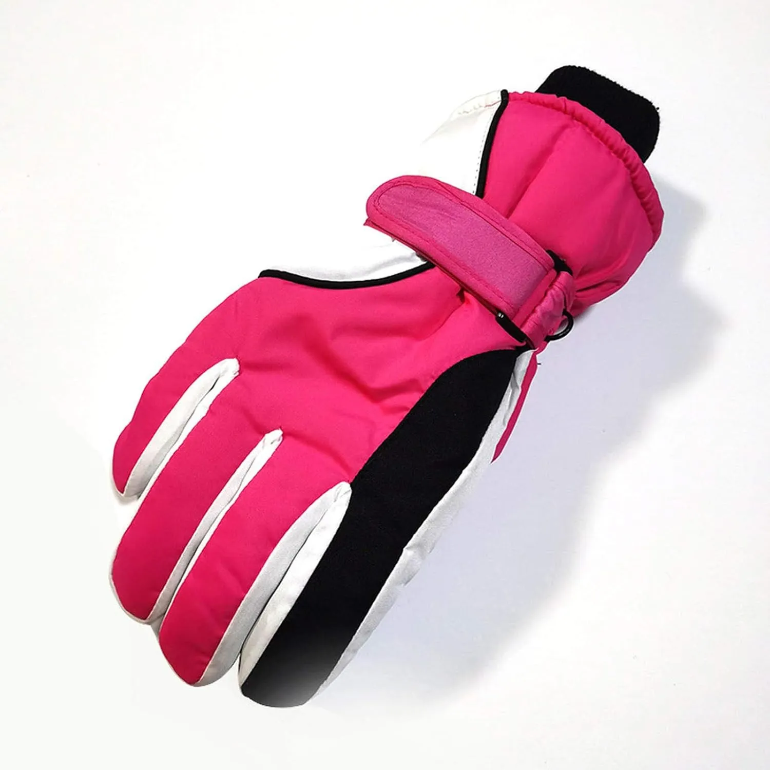 Ski Snow Gloves for Women Men Windproof Touchscreen Ski Touchscreen Gloves Warm Winter Snow Mittens (Pink, One Size)