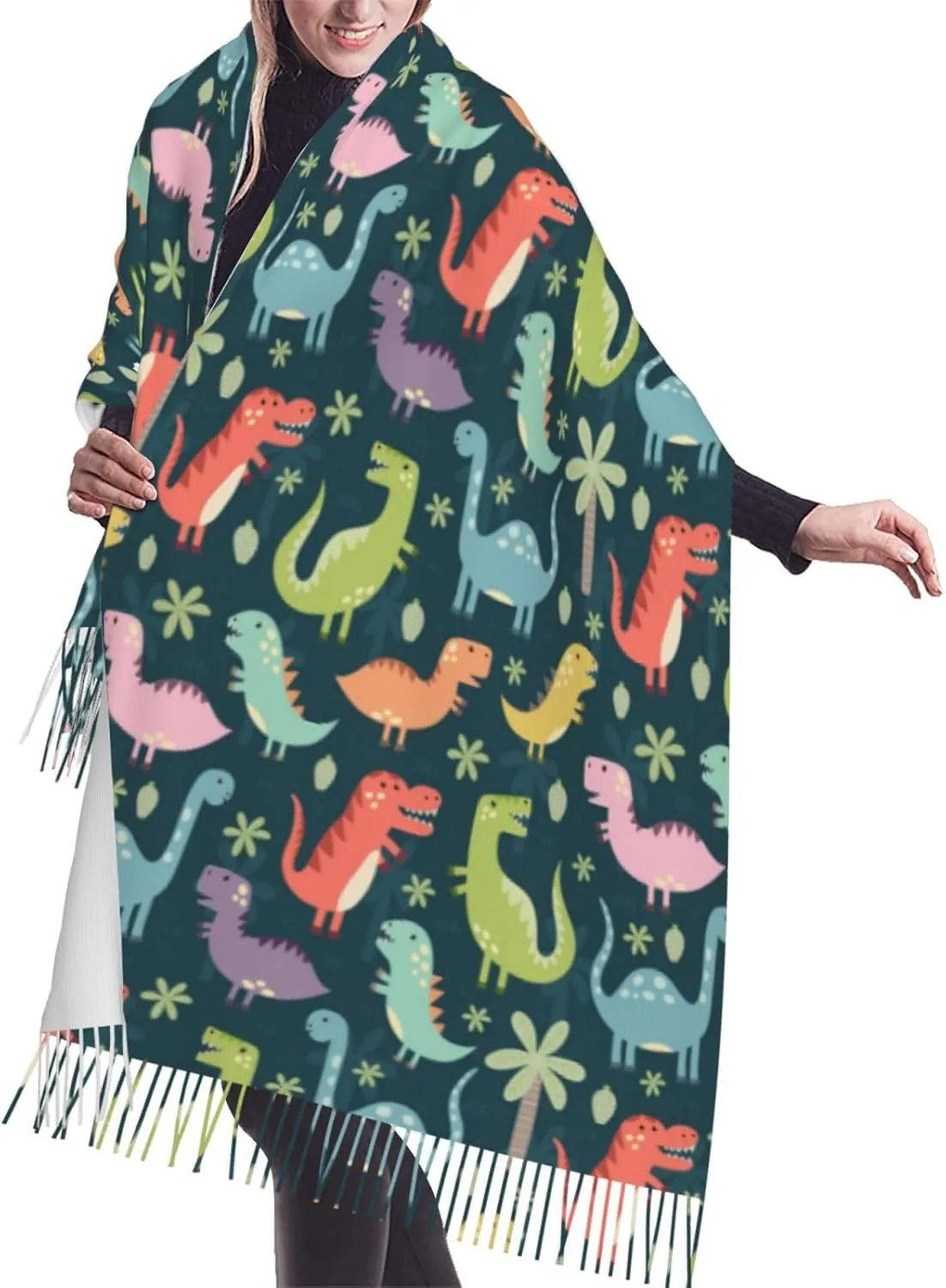 Supdreamc Cashmere Feel Scarf Soft Women Warm Cozy Scarves Multiple Colors