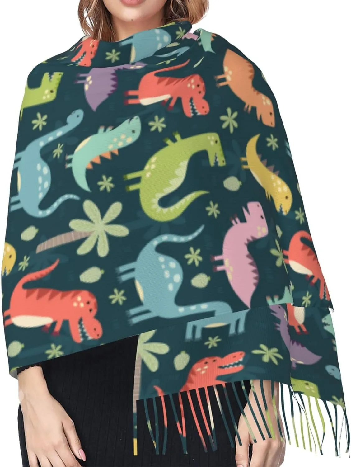 Supdreamc Cashmere Feel Scarf Soft Women Warm Cozy Scarves Multiple Colors