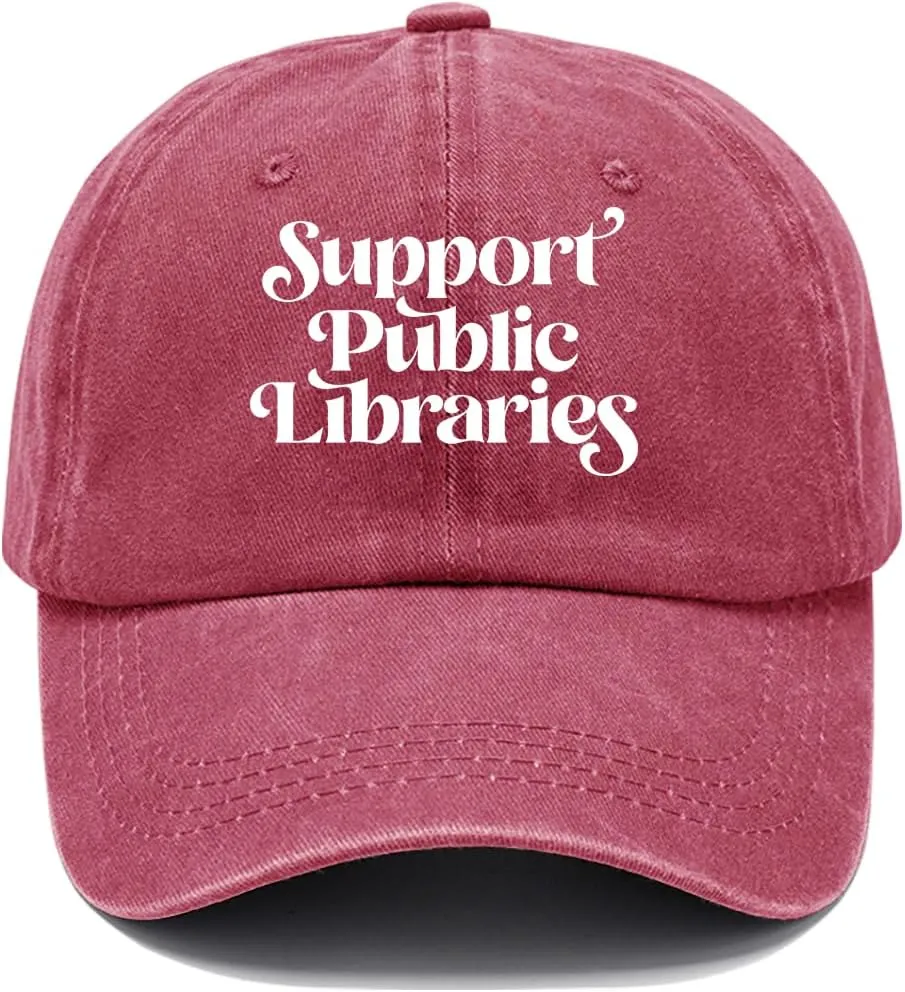 Support Public Libraries Hat, Library Cap