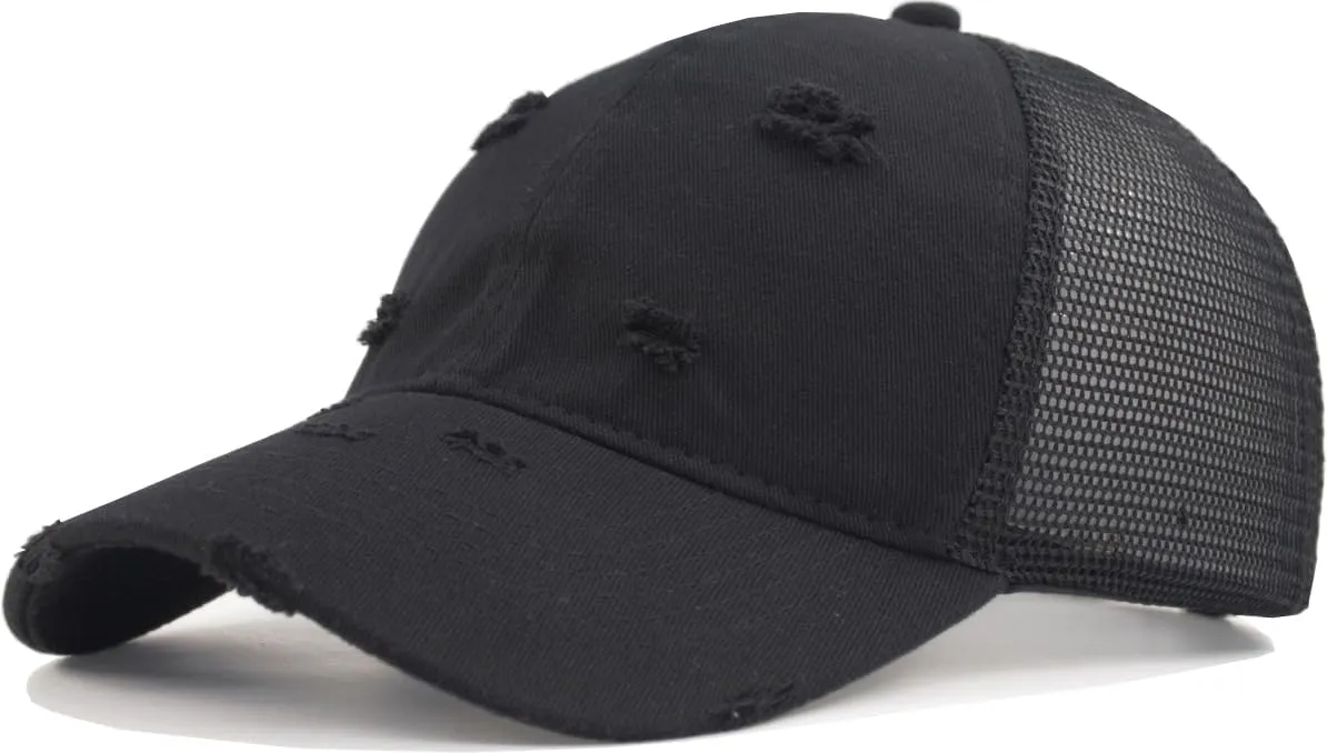 TSSGBL Vintage Cotton Washed Baseball Caps Unstructured Low Profile Adjustable Distressed Dad Hat for Men Women S-M-L-XXL