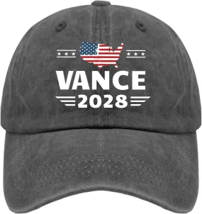 Vance 2028 Cap Women's Hats & Caps Mens Hat Gifts for Men Workout Caps