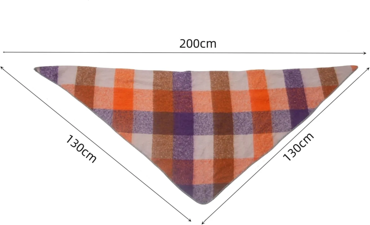 Wander Agio Women Fashion Shawl Warm Long Winter Wrap Scarves Cashmere Soft Feel Plaid Triangle Scarf