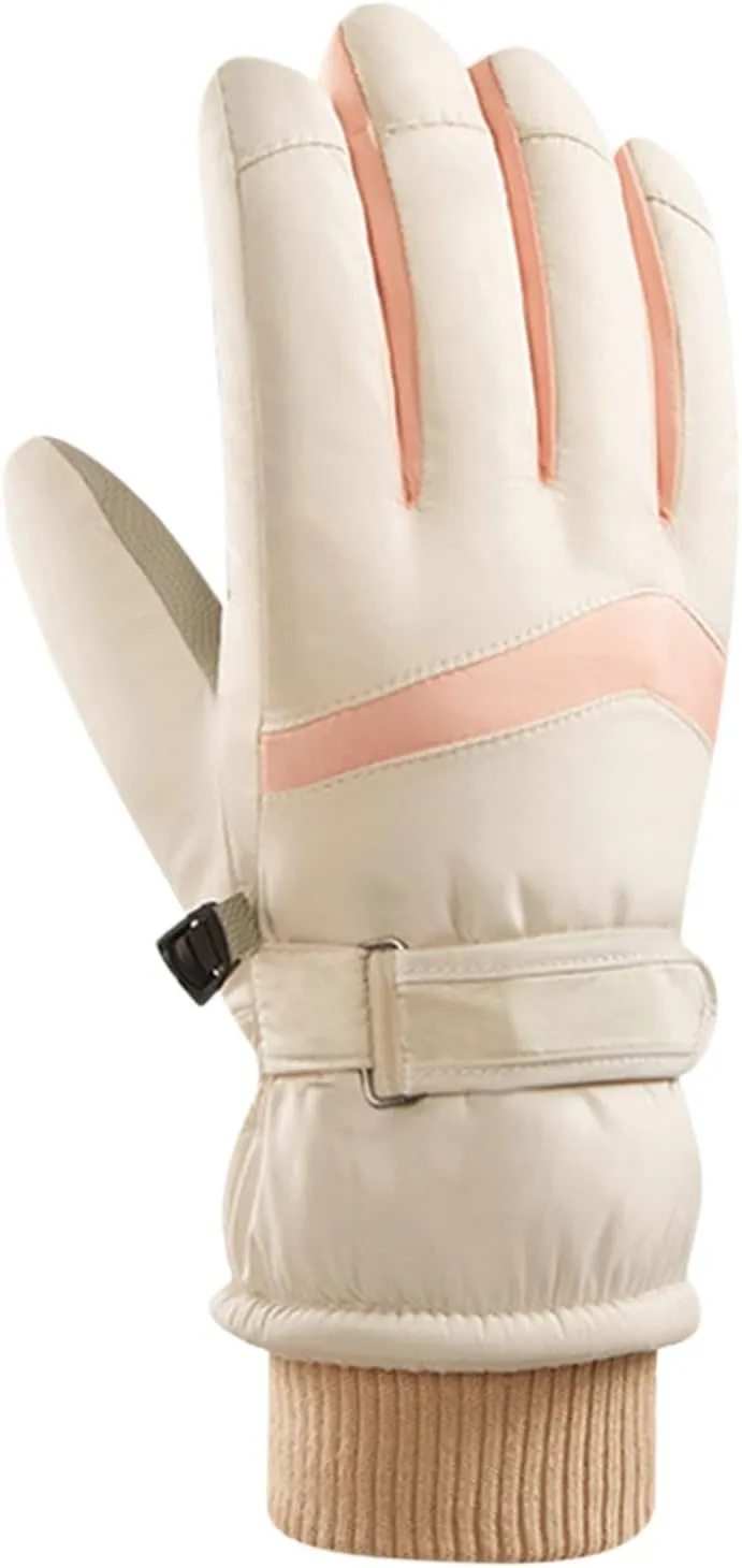 Winter Gloves Warm Windproof All Fingers Touchccreen Gloves for Men Skiing Snowboarding Outdoor Work