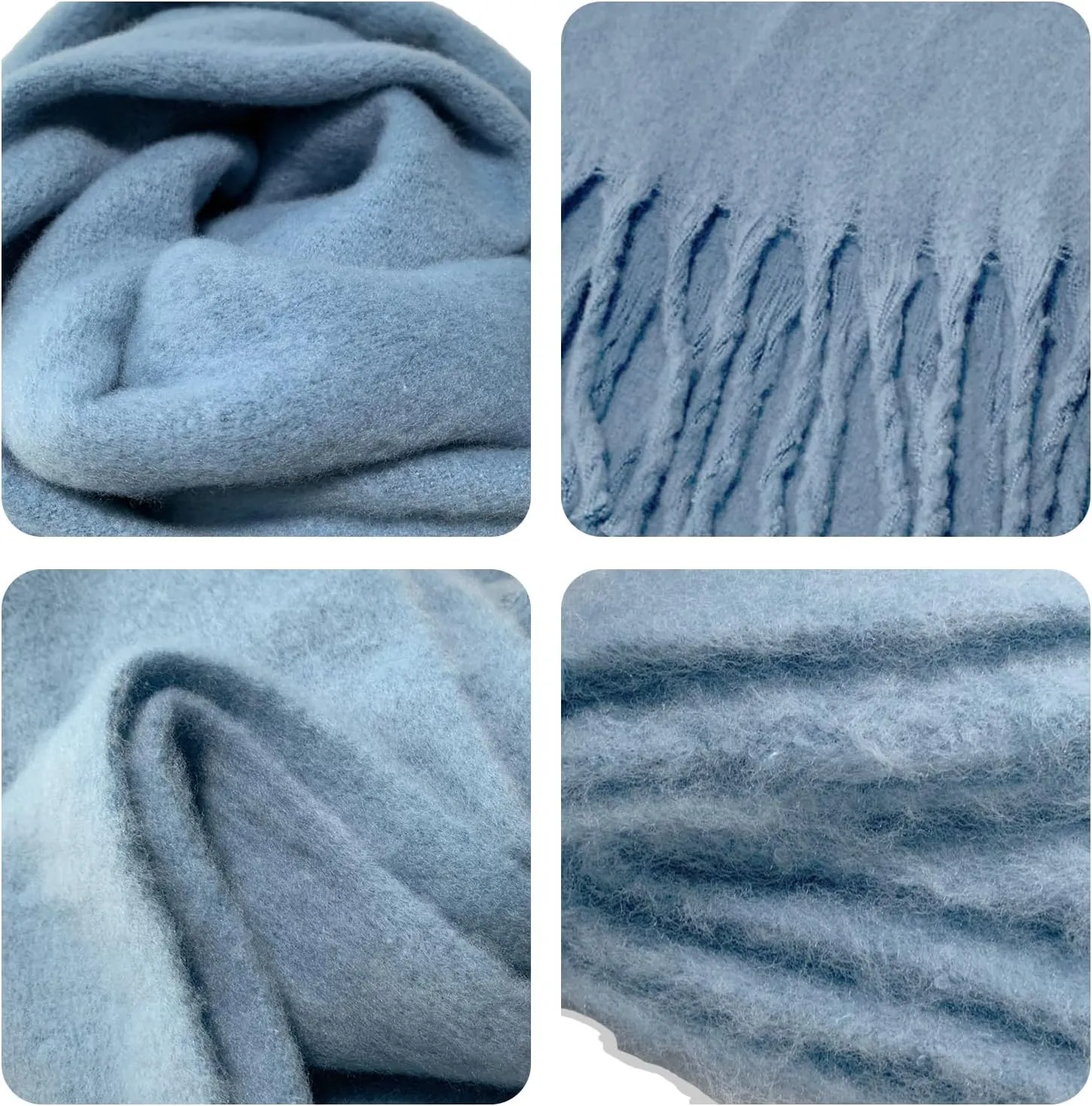 Winter Scarf for Women Big Chunky Scarf Solid Warm Soft Oversized Thick Blanket Scarves Shawl Cashmere Feel