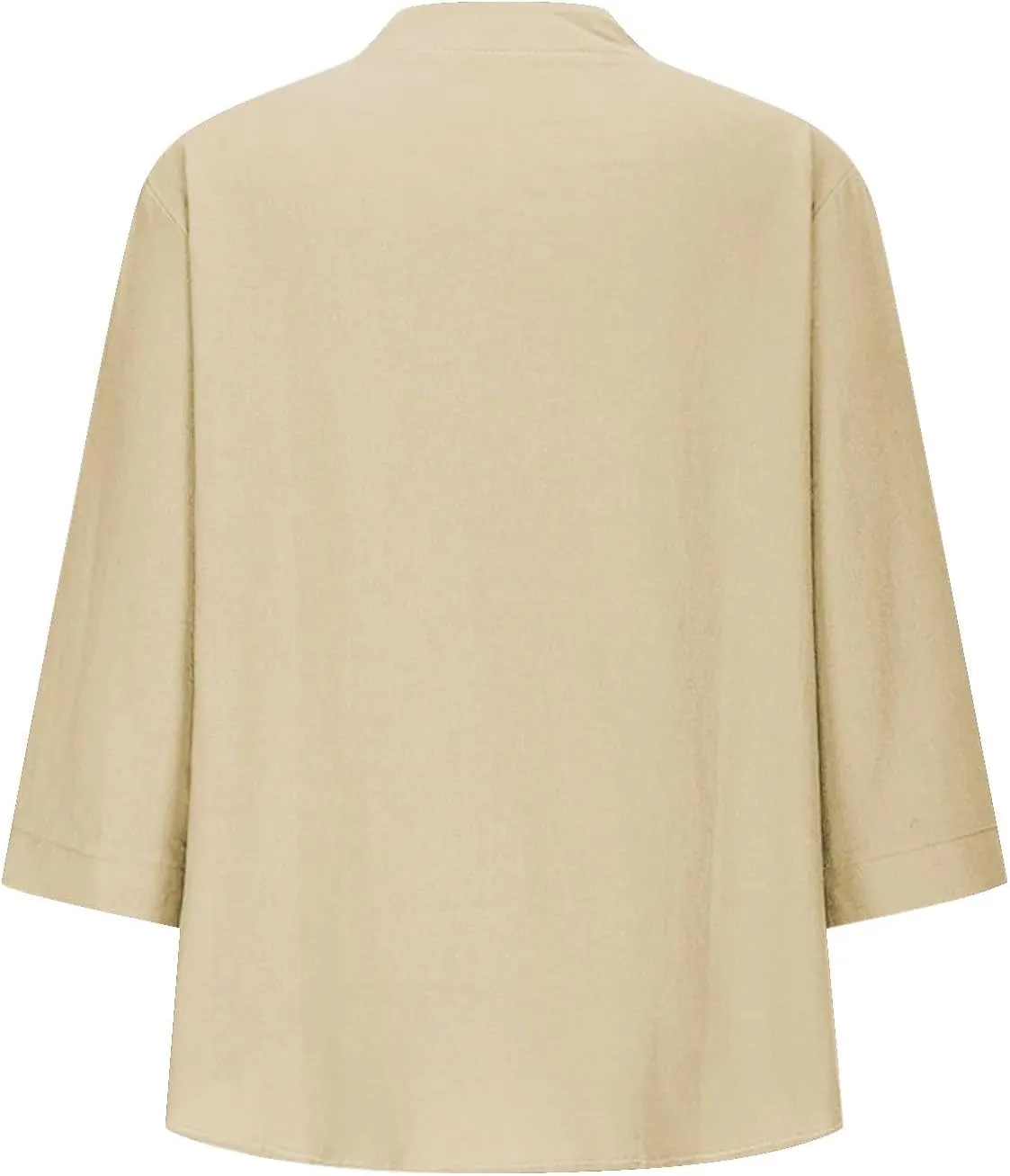 Womens Office Ready Linen Blouses Summer Tops 2025 V Neck Button Down Shirts Casual Tunic Work Vacation Wear