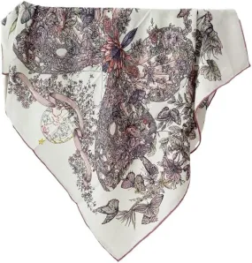 Women's Square Wool Blend Silk Scarf, 33 inches, Double Sides Printed,Luxury Scarf with Gift Box