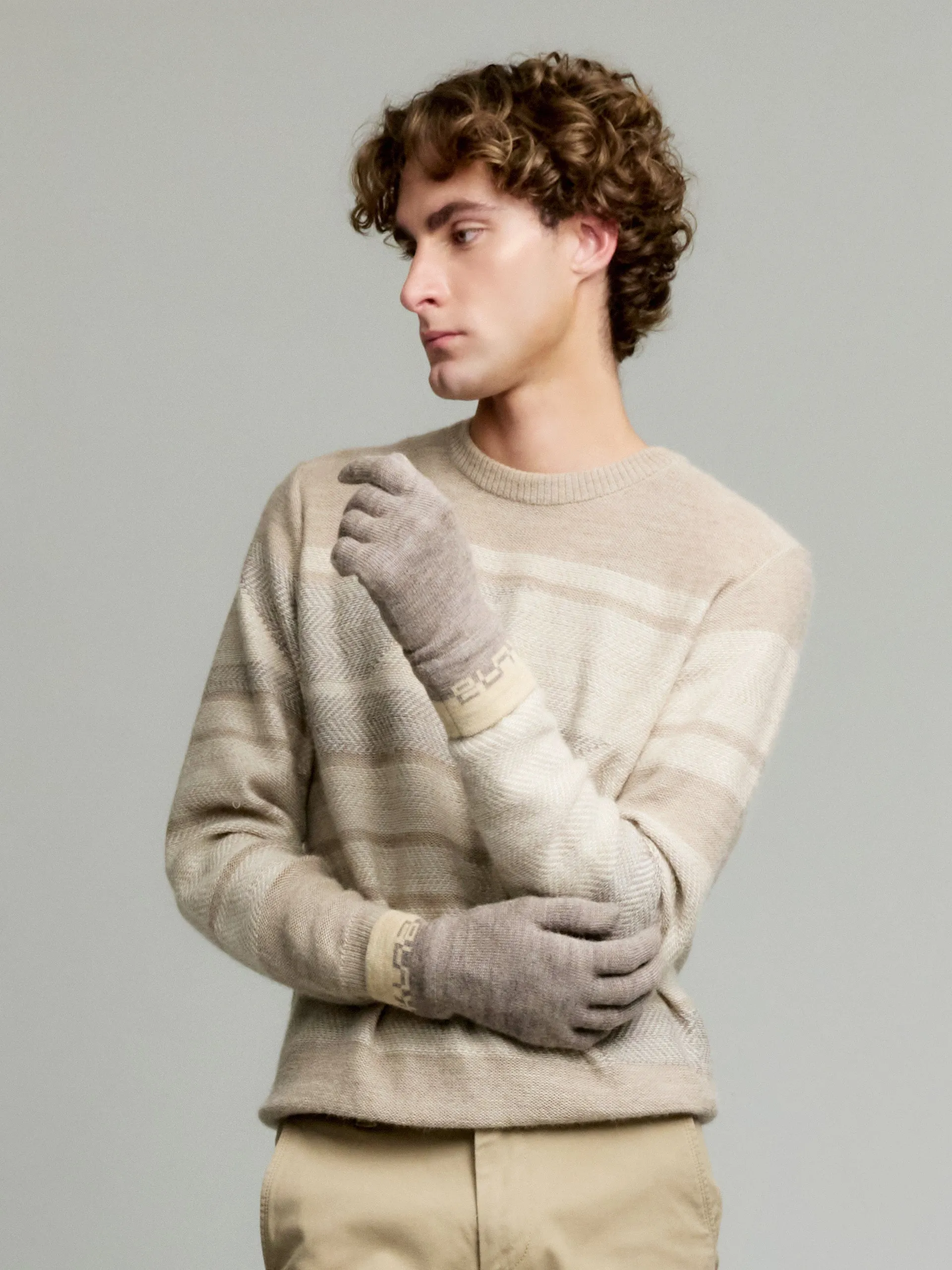Yari Gloves Baby Alpaca Color Beige